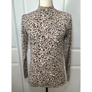 Coolibar UPF 50 Animal Print Long Sleeve Islandia Turtleneck‎ style 10472